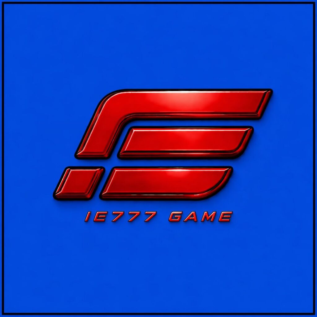 IE777 online gaming platform logo with casino-style design