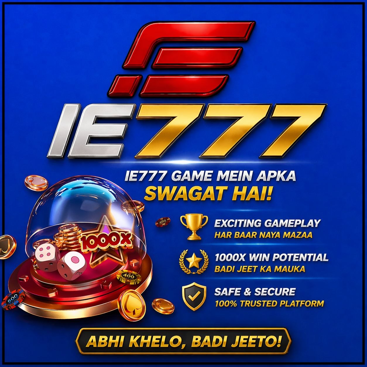 IE777 game interface showing online casino games and betting options